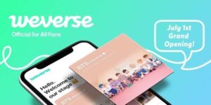 BTSの所属事務所であるBig Hit Entertainmentが、2019年7月に公式ファンコミュニティアプリ、『BTS Weverse』を開設しました。